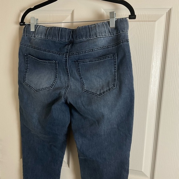 Copper Flash Mid Rise Blue Denim Jogger Jeans size 8P - Picture 5 of 8